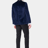 Navy Velvet Shawl Lapel Tuxedo