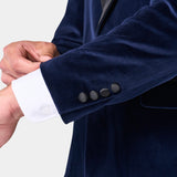 Navy Velvet Shawl Lapel Tuxedo