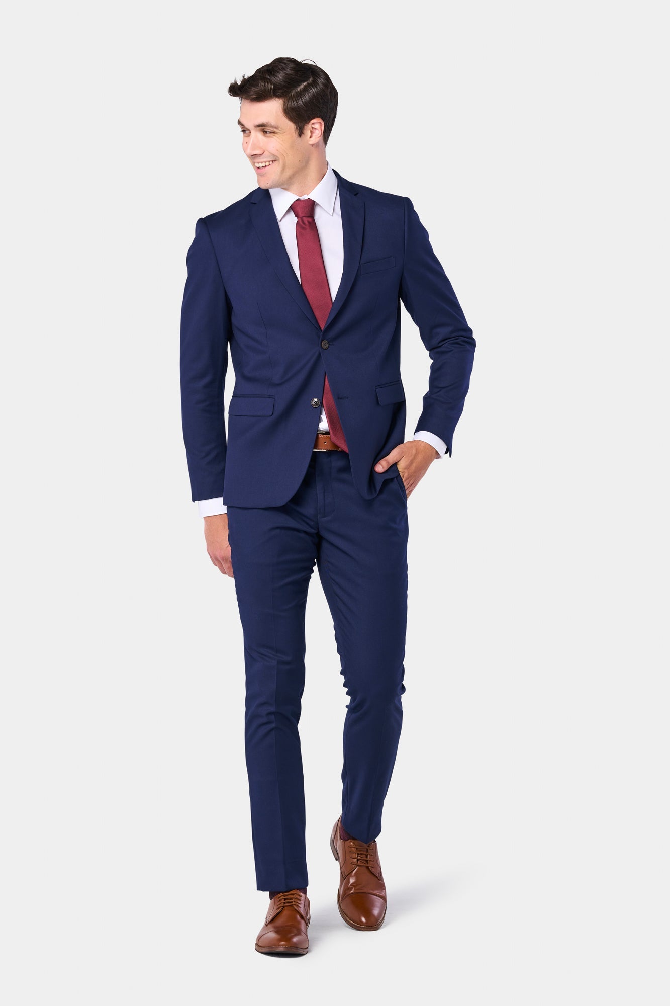 Modern Navy Blue 2 Button Suit Modern Navy Blue 2 Button Suit