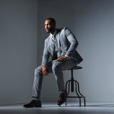 Light Gray Flannel 3 Piece Suit