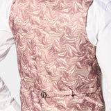 Tan and Pink Plaid 3 Piece Suit