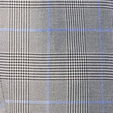 Gray and Blue Glenn Plaid 3 Piece Suit