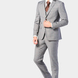 Gray and Rust Glenn Plaid 3 Piece Suit