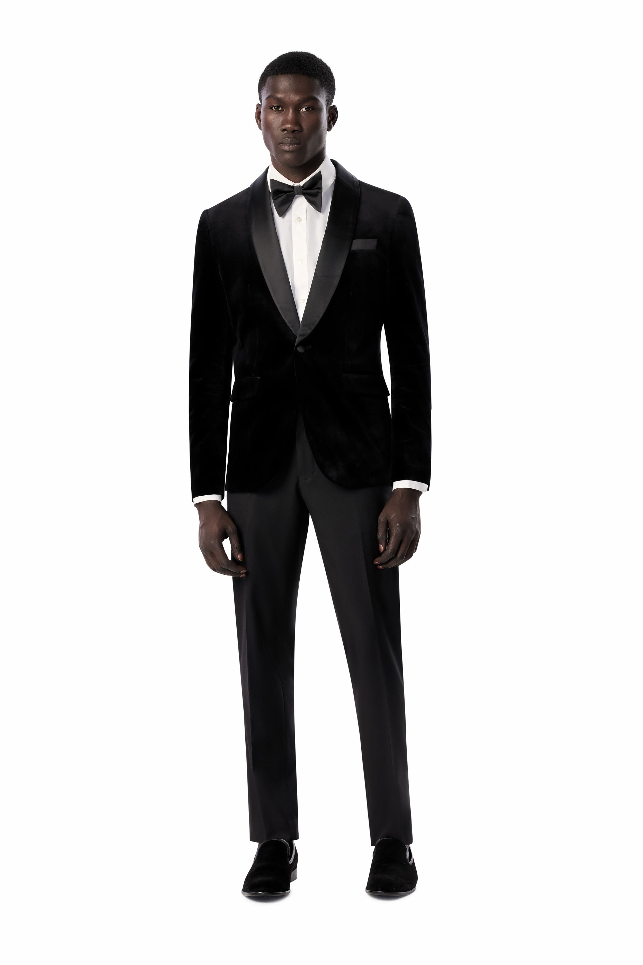Black Velvet Shawl Lapel Tuxedo