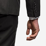 Classic Black Double Breast Suit - MenSuits
