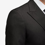 Classic Black Double Breast Suit - MenSuits