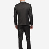 Classic Black Double Breast Suit - MenSuits