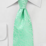 Spring Bud Floral Paisley Necktie
