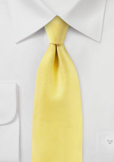 Sun Yellow MicroTexture Necktie
