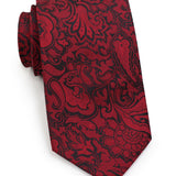 Bordeaux Floral Paisley Necktie