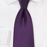 Eggplant Solid Necktie