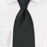Matte Black MicroTexture Necktie