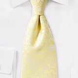 Canary Floral Paisley Necktie