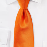 Tangerine Orange Small Texture Necktie