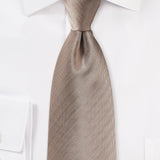 Bronze Gold Herringbone Necktie