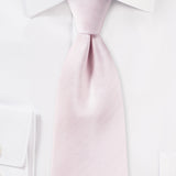 Blush Pink Herringbone Necktie
