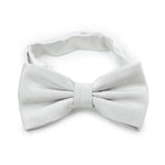 Light Silver Solid Bowtie - MenSuits