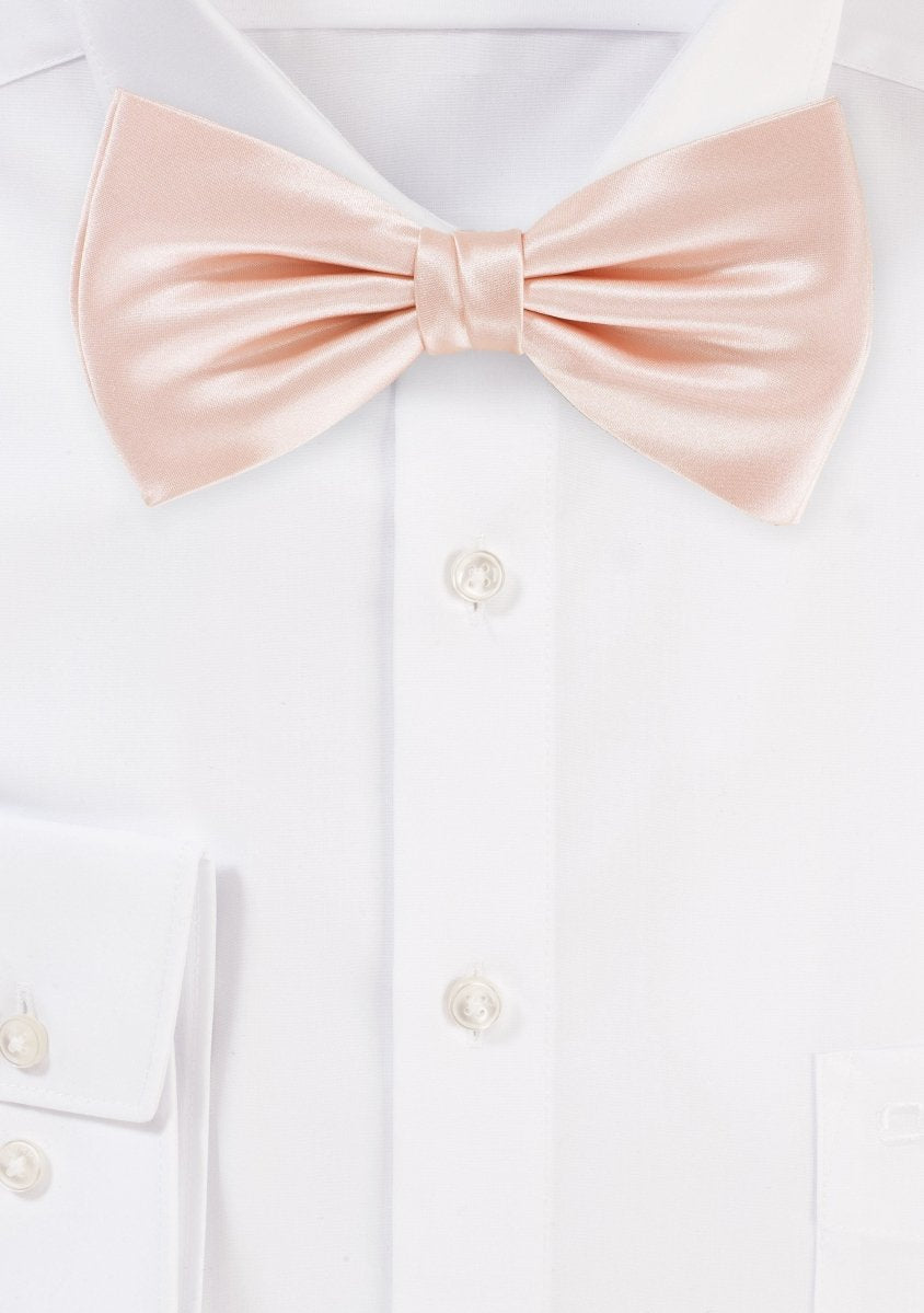 Peach Blush Solid Bowtie - MenSuits