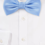 Sky Blue MicroTexture Bowtie - MenSuits