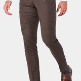 Brown Sharkskin Pants
