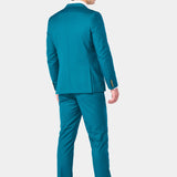 Teal 2 Button Suit