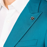 Teal 2 Button Suit