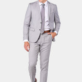 Silver Gray 2 Button Suit