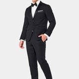 Classic Black Notch Lapel 2 Button Tuxedo