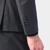 Gray and Black Mini Check 3 Piece Suit