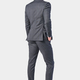 Medium Gray and Lt. Blue 3 Piece Suit