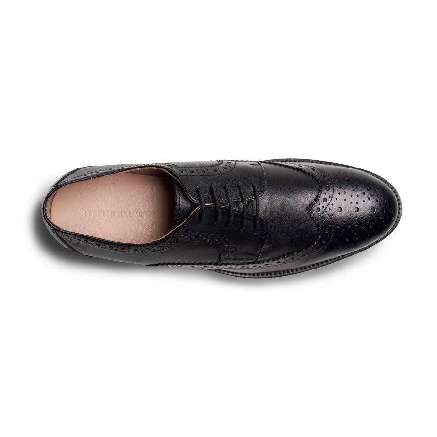 Black Wingtip Shoes - MenSuits