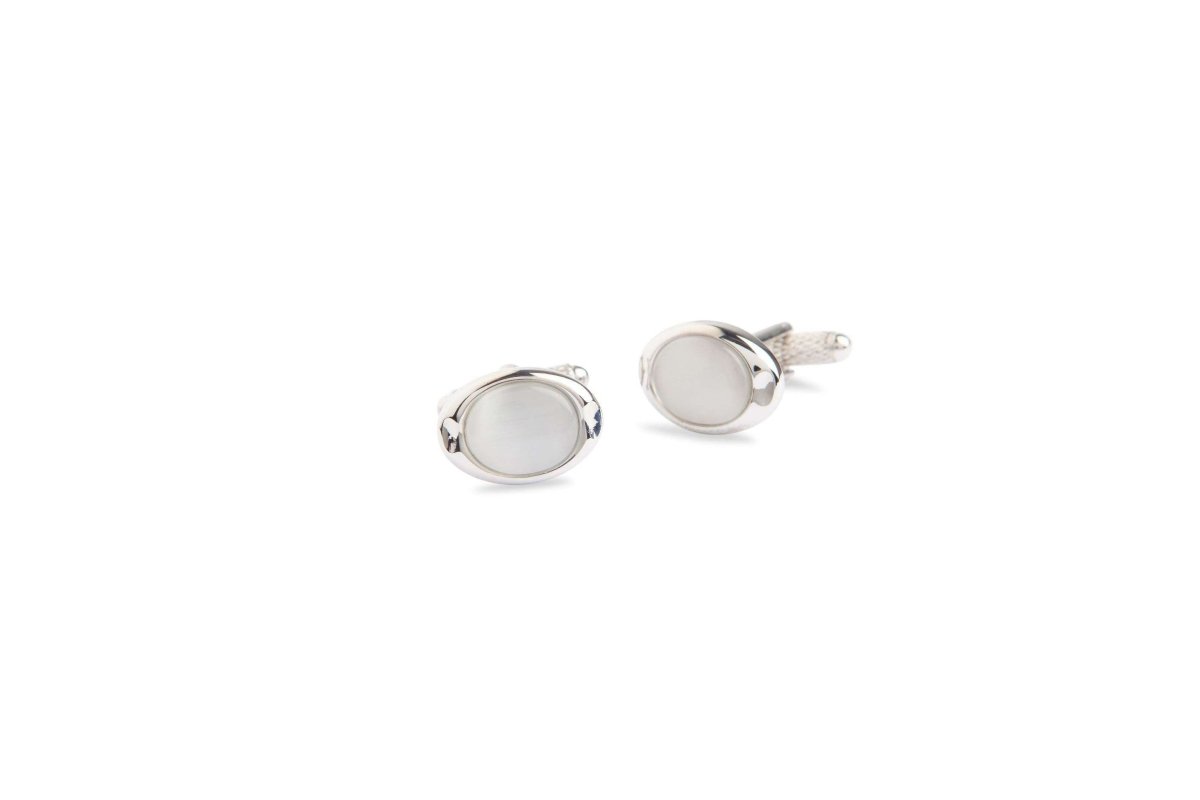 Bold Silver Cufflinks - MenSuits