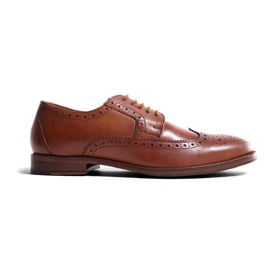 British Tan Wingtip Shoes - MenSuits