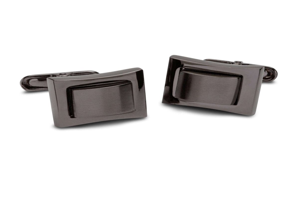 Burnished Gunmetal Cufflinks - MenSuits