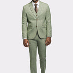 Light Green Tweed 3 Piece Suit - MenSuits