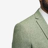 Light Green Tweed 3 Piece Suit - MenSuits