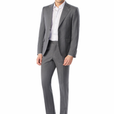 Classic Gray Pinstripe 2-Button Suit