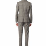 Gray Tonal Windowpane 2-Button Suit