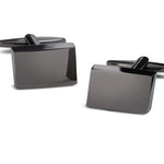 Modern Gunmetal Square Cufflinks - MenSuits