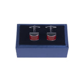 Red Modern Square Cufflinks - MenSuits