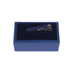 Royal Blue Patterned Tie Bar - MenSuits