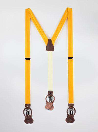 Solid Satin Suspenders - MenSuits