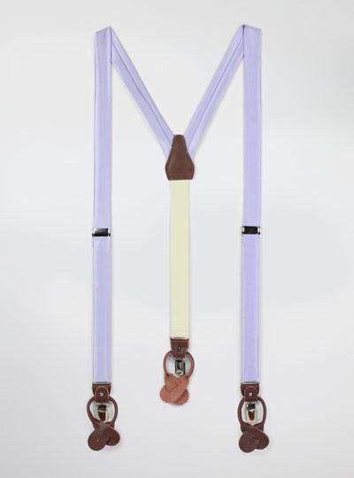 Solid Satin Suspenders - MenSuits