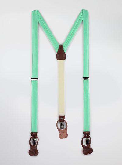 Solid Satin Suspenders - MenSuits