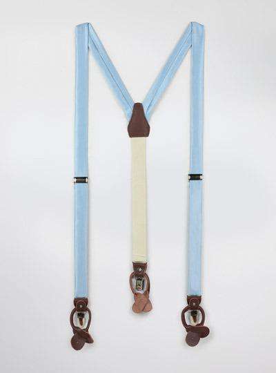 Solid Satin Suspenders - MenSuits