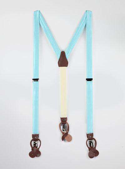 Solid Satin Suspenders - MenSuits