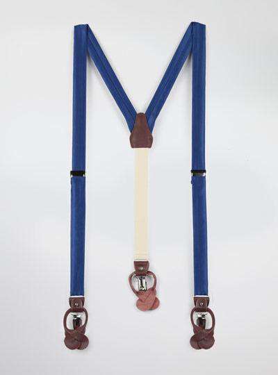 Solid Satin Suspenders - MenSuits