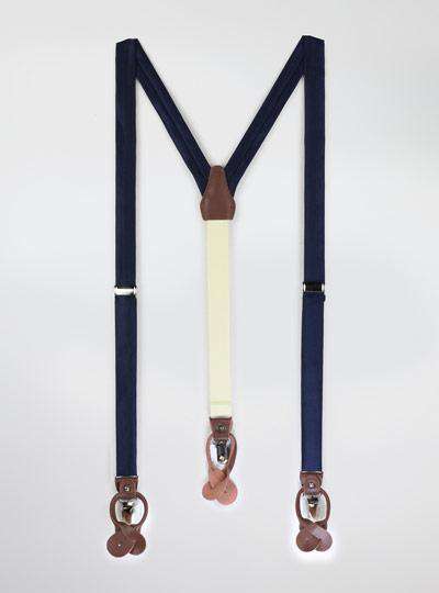 Solid Satin Suspenders - MenSuits