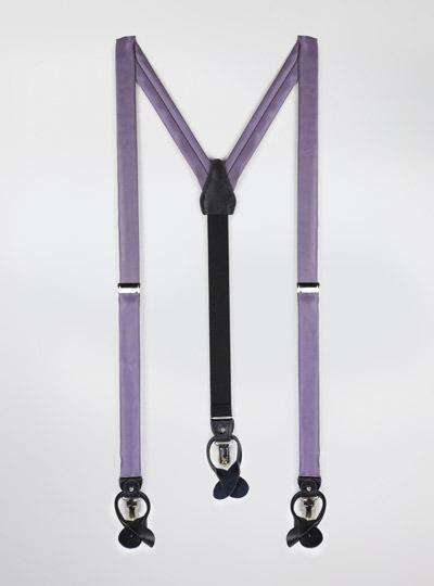 Solid Satin Suspenders - MenSuits