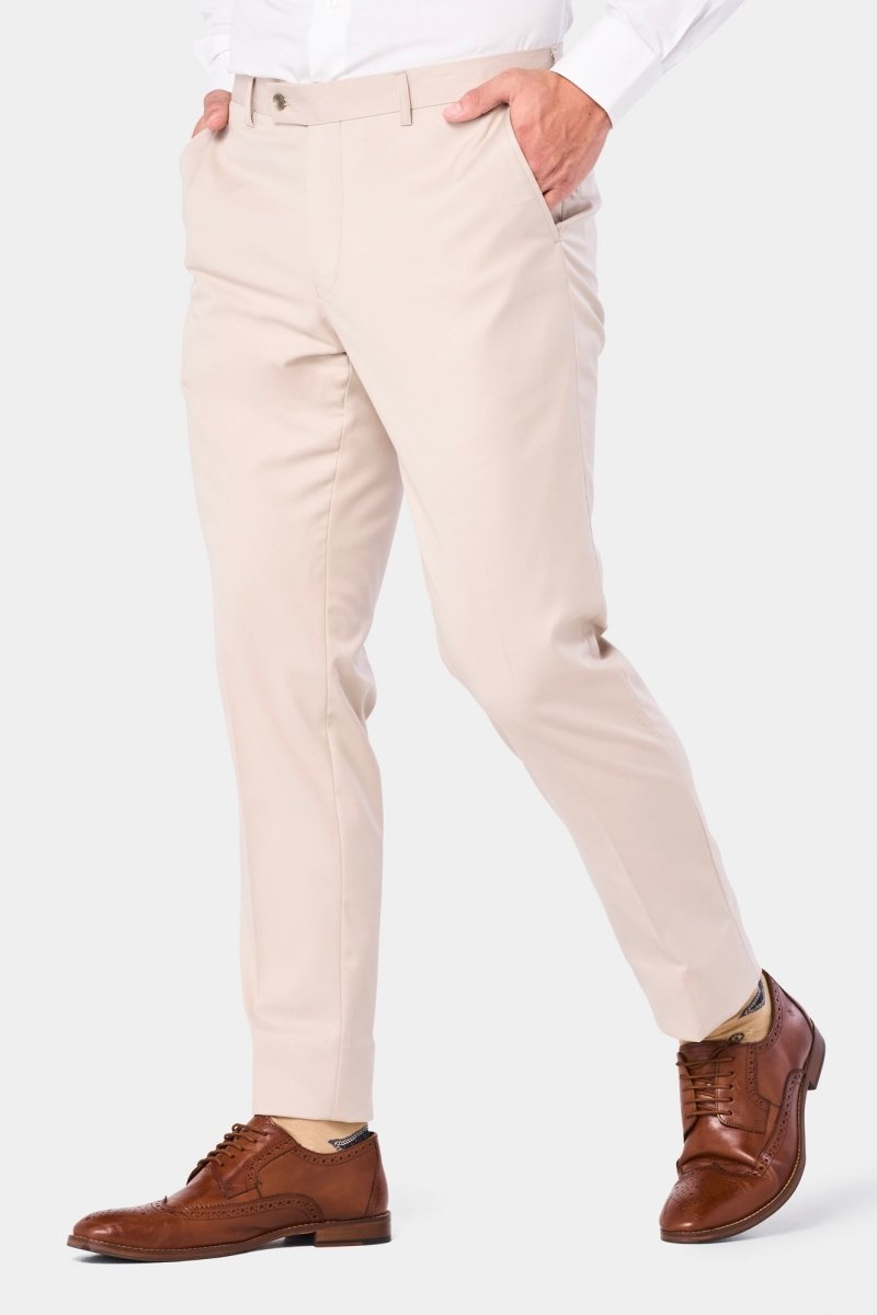 Tan 2 Button Suit - MenSuits